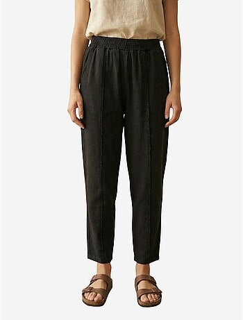 Pantalon droit à taille élastique my fashion