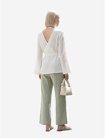 Pantalon droit à taille élastique my fashion