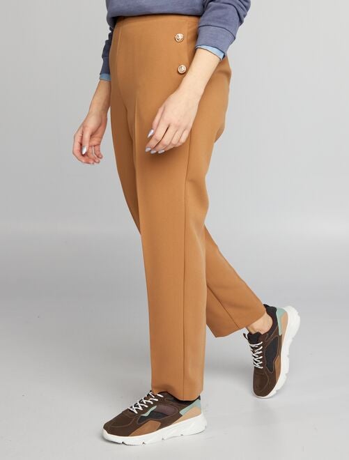 Pantalon moutarde femme discount kiabi