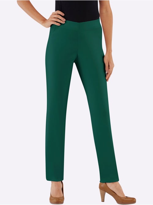Pantalon droit avec ceinture élastique et tissu extensible - Taille standard - Witt - Kiabi Pantalon droit avec ceinture élastique et tissu extensible - Taille standard - Witt - Kiabi