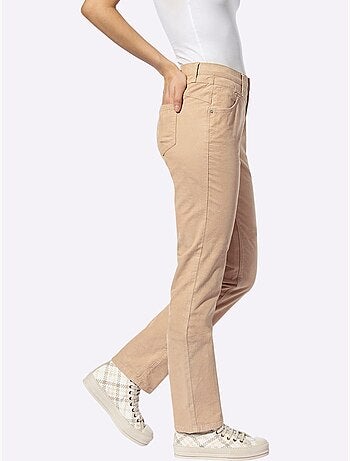 Pantalon velours - taille courte - helline