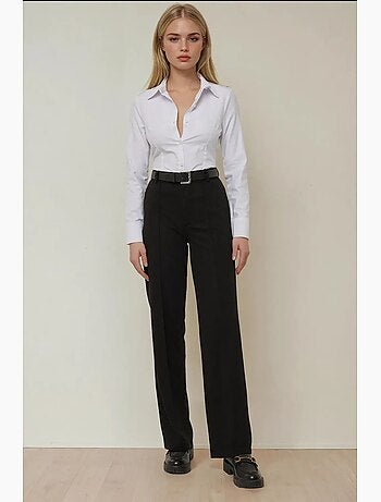 Pantalon droit avec coutures détaillées hiccup