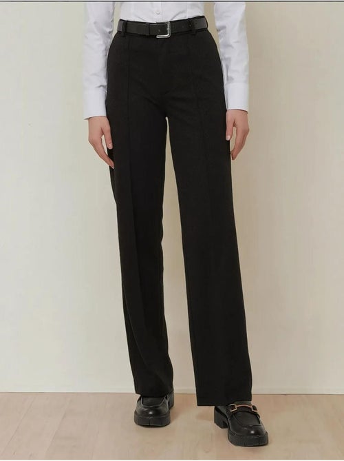 Pantalon droit avec coutures détaillées - Kiabi