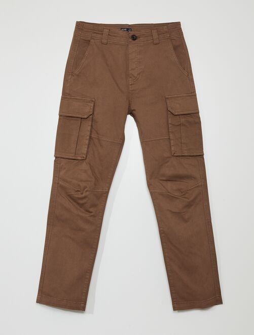Pantalon droit avec poches sur les côtés - Kiabi