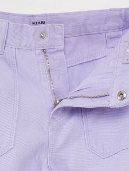 Pantalon droit avec poches sur les côtés - Kiabi