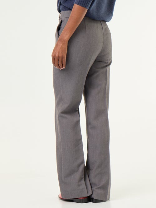 Pantalon droit avec taille ceinturée - Kiabi Pantalon droit avec taille ceinturée - Kiabi