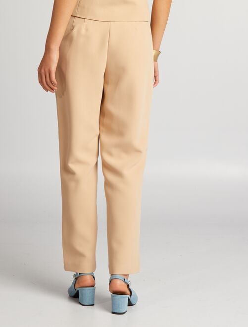 Pantalon lin et viscose 'JDY' - Beige - Kiabi - 27.00€