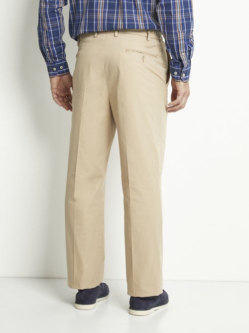 Pantalon droit ceinture élastiquée confort - Afibel - Kiabi