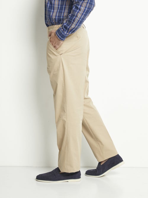Pantalon droit ceinture élastiquée confort - Afibel - Kiabi