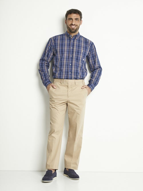 Pantalon droit ceinture élastiquée confort - Afibel - Kiabi