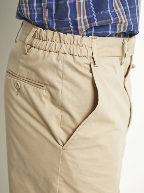 Pantalon droit ceinture élastiquée confort - Afibel - Kiabi