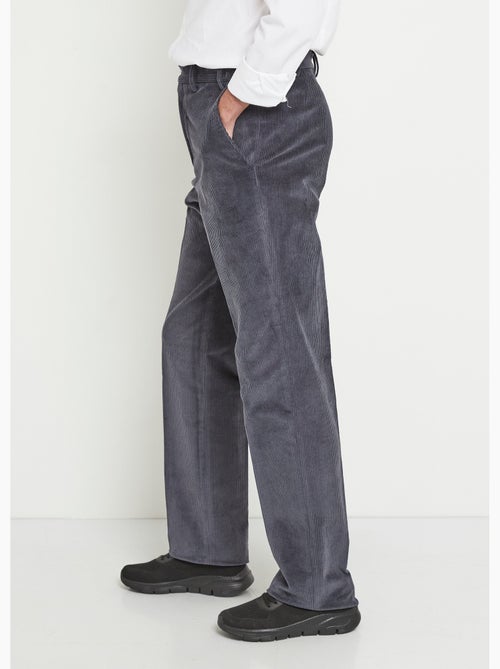 Pantalon droit ceinture élastiquée confort - Afibel - Kiabi