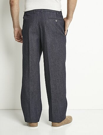 Pantalon droit ceinture élastiquée confort