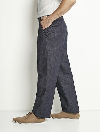 Pantalon droit ceinture élastiquée confort