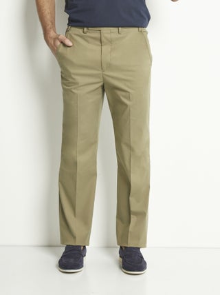 Pantalon droit ceinture élastiquée confort
