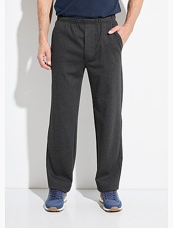 Pantalon droit ceinture élastiquée tissu extensile - Afibel