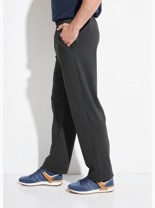 Pantalon droit ceinture élastiquée tissu extensile - Afibel - Kiabi