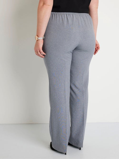 Pantalon droit ceinture semi-élastiquée - Afibel - Kiabi