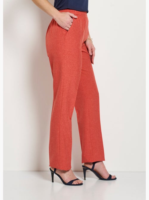 Pantalon droit ceinture semi-élastiquée - Afibel - Kiabi Pantalon droit ceinture semi-élastiquée - Afibel - Kiabi