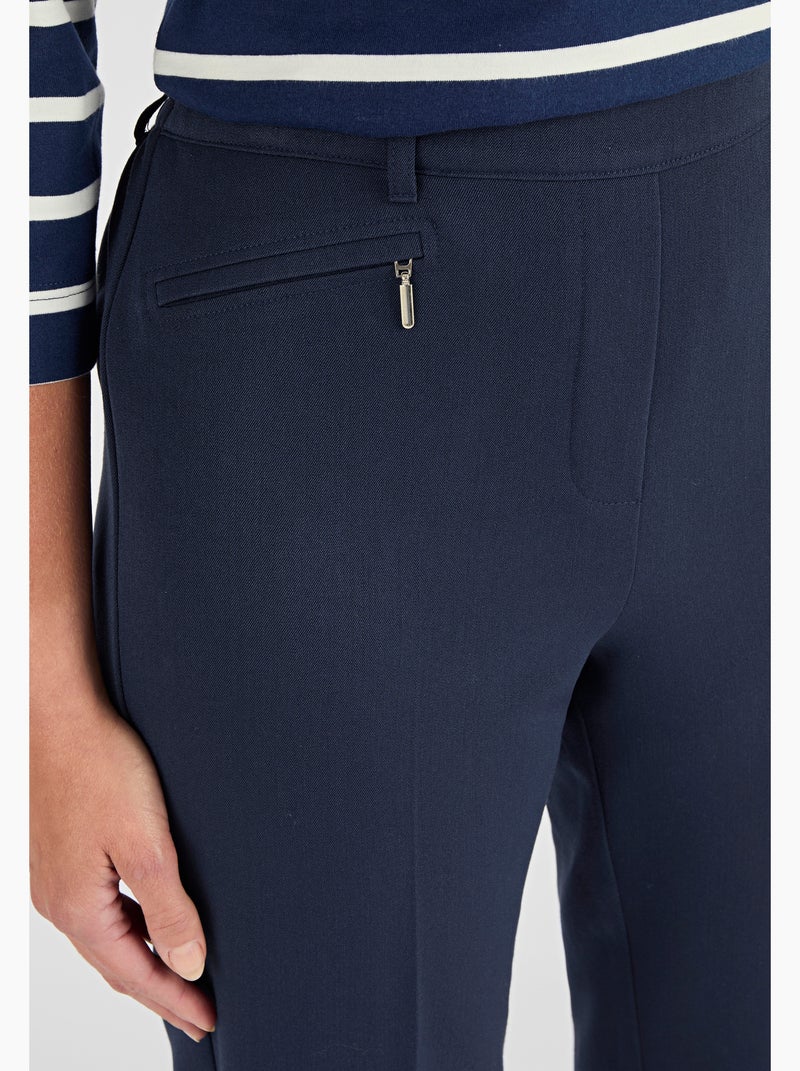 Pantalon droit classique enfilable - Damart Bleu - Kiabi