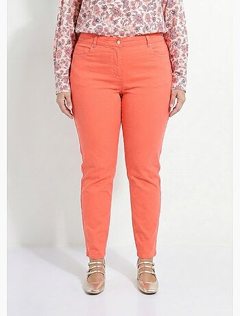 Pantalon droit coton stretch 5 poches - afibel