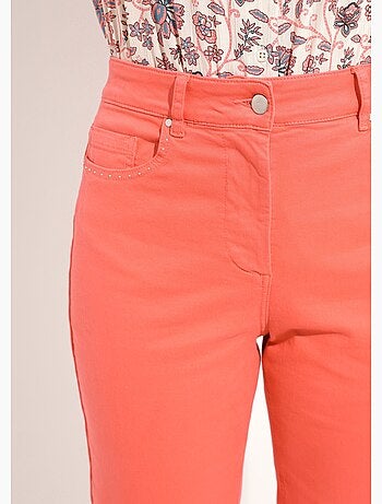 Pantalon droit coton stretch 5 poches - afibel
