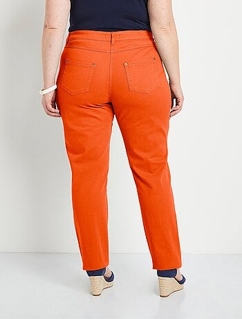 Pantalon droit coton stretch 5 poches - afibel