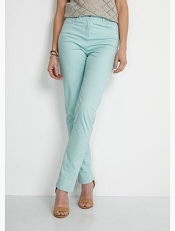 Pantalon droit coton stretch 5 poches - afibel