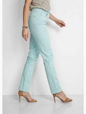 Pantalon droit coton stretch 5 poches - afibel