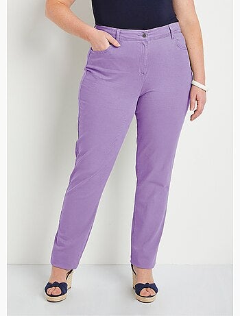 Pantalon droit coton stretch 5 poches - afibel