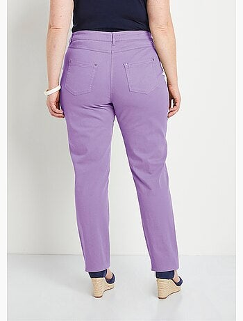 Pantalon droit coton stretch 5 poches - afibel