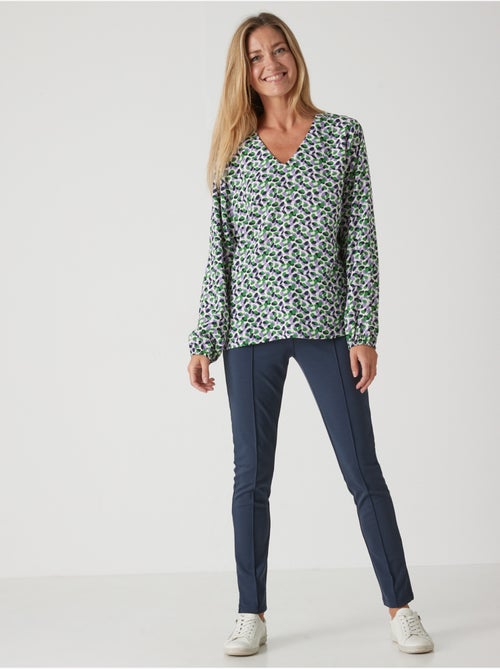 Pantalon droit élastiqué en maille milan - DAXON - Kiabi