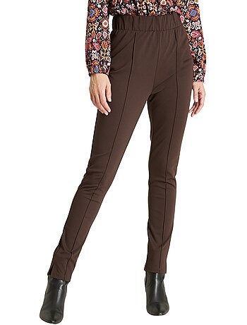 Pantalon droit élastiqué en maille milan - DAXON