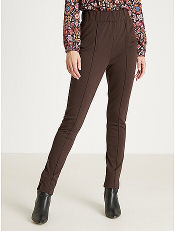 Pantalon droit élastiqué en maille milan - DAXON