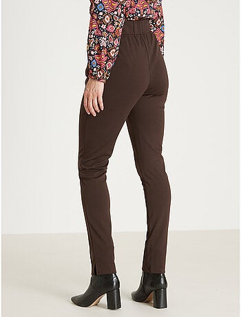 Pantalon droit élastiqué en maille milan - DAXON