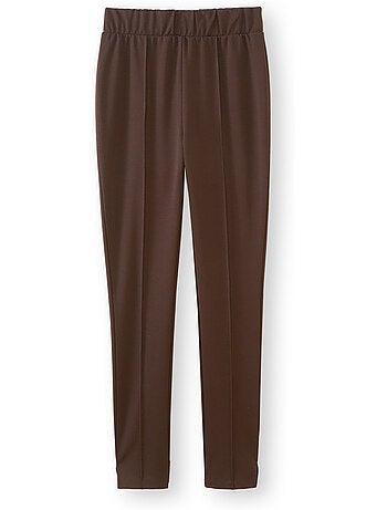 Pantalon droit élastiqué en maille milan - DAXON