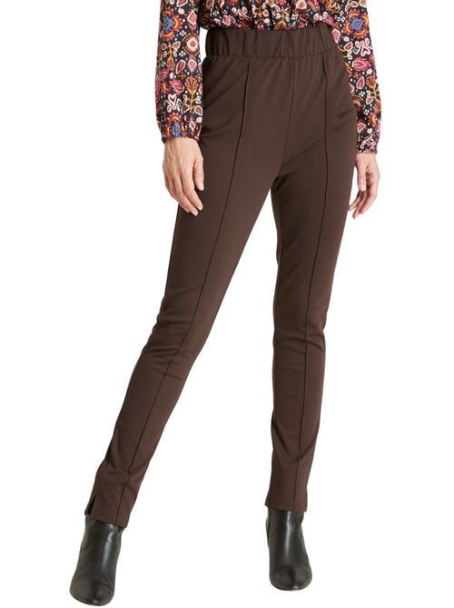 Pantalon droit élastiqué en maille milan - DAXON - Kiabi