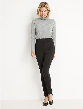 Pantalon droit élastiqué en maille milan - DAXON