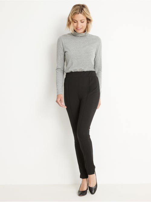Pantalon droit élastiqué en maille milan - DAXON - Kiabi