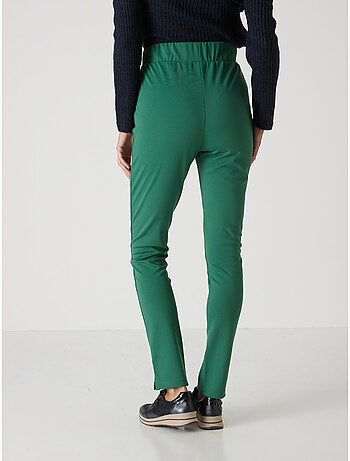 Pantalon droit élastiqué en maille milan - DAXON