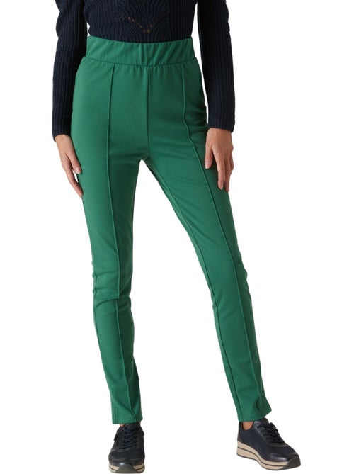 Pantalon droit élastiqué en maille milan - DAXON - Kiabi