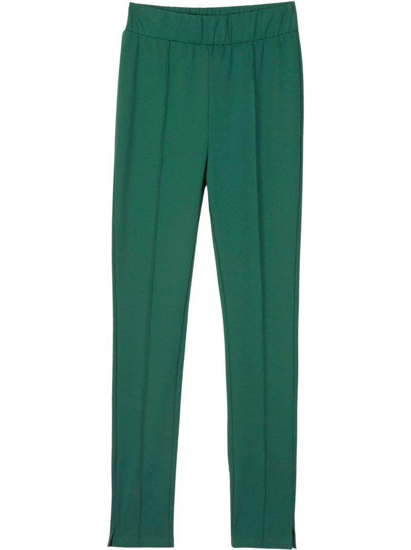 Pantalon droit élastiqué en maille milan - DAXON Vert - Kiabi