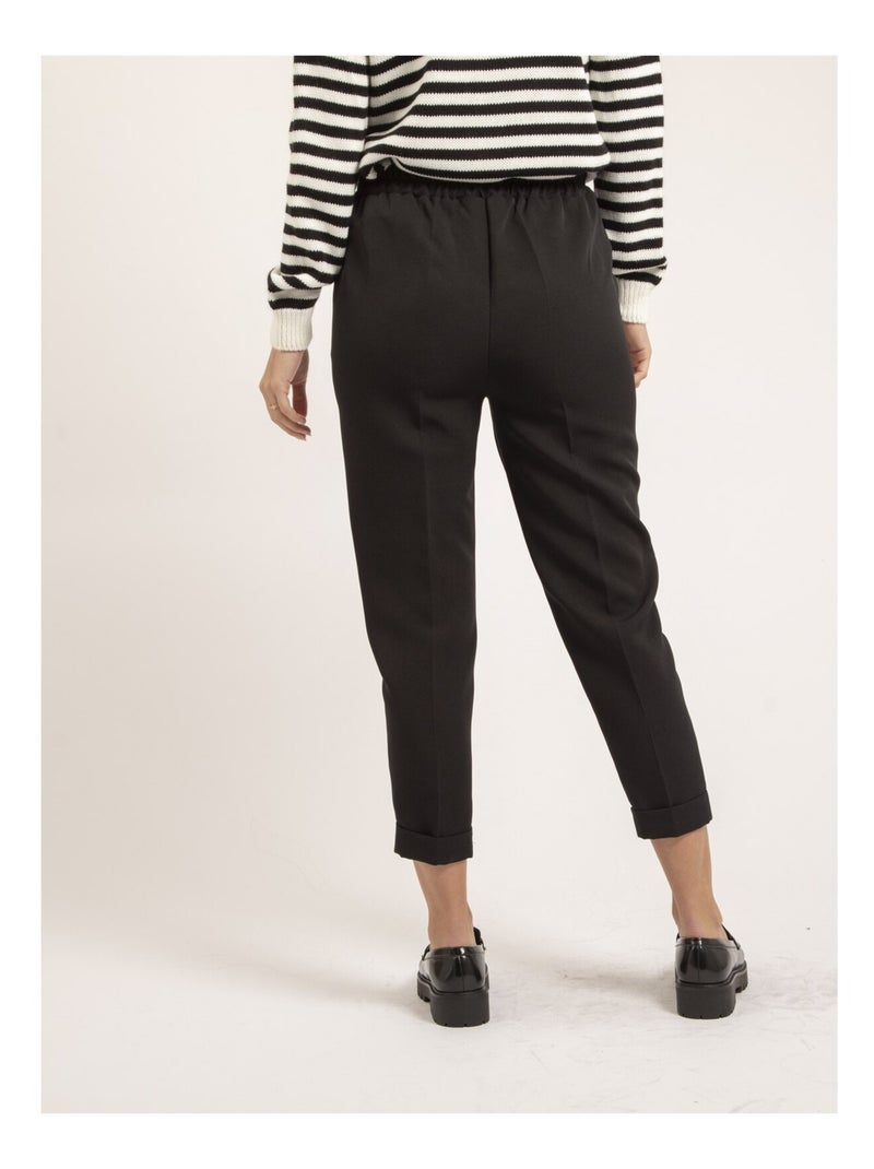 Pantalon droit EMMA Noir - Kiabi
