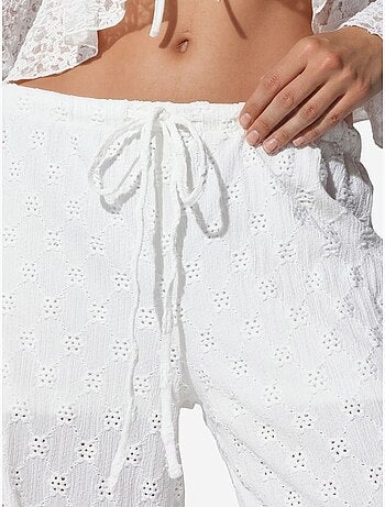 Pantalon droit en coton pour femme busem
