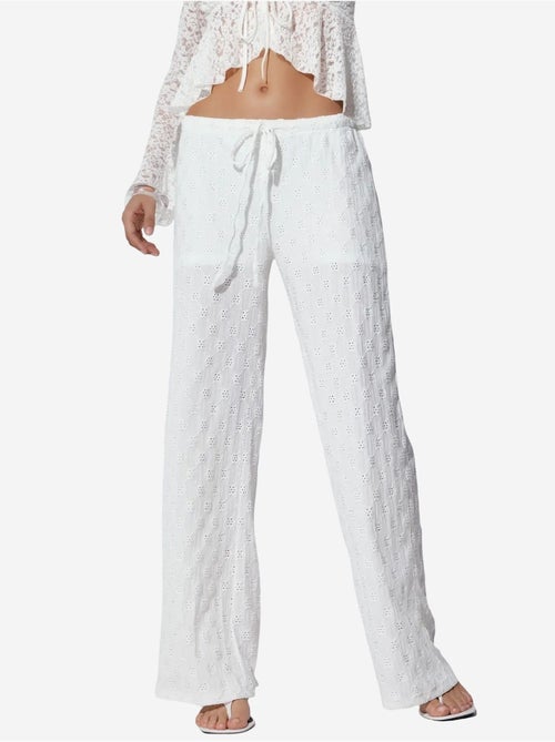 Pantalon droit en coton pour femme busem - Kiabi Pantalon droit en coton pour femme busem - Kiabi
