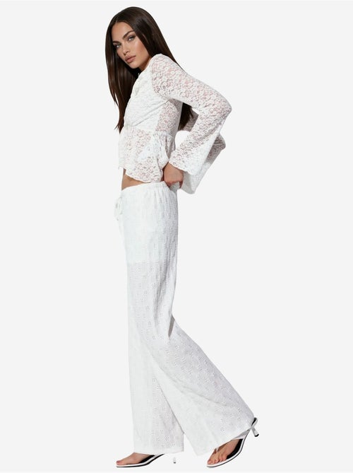 Pantalon droit en coton pour femme busem - Kiabi Pantalon droit en coton pour femme busem - Kiabi