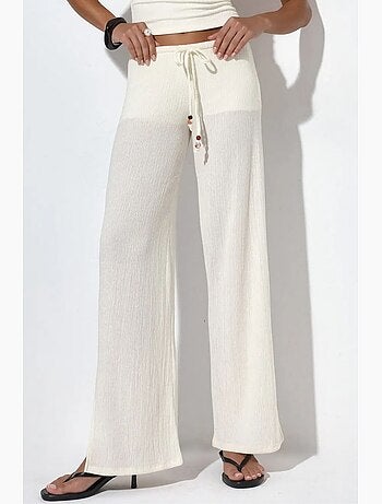 Pantalon droit en crêpe femme busem