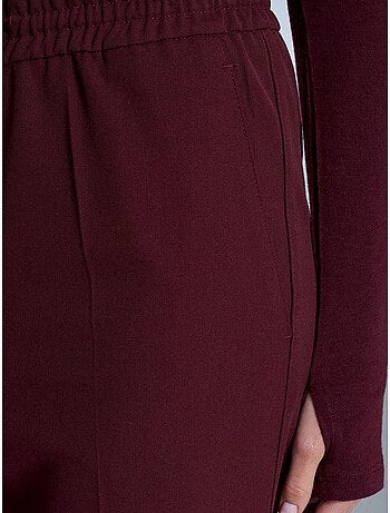 Pantalon droit en crêpe femme dilvin