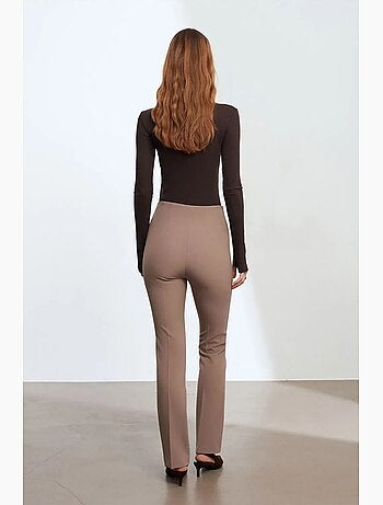 Pantalon droit en crêpe pour femme dilvin