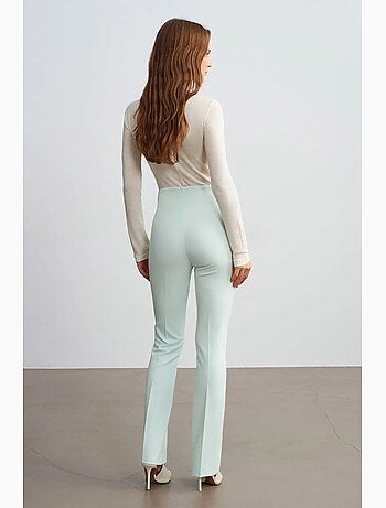 Pantalon droit en crêpe pour femme dilvin